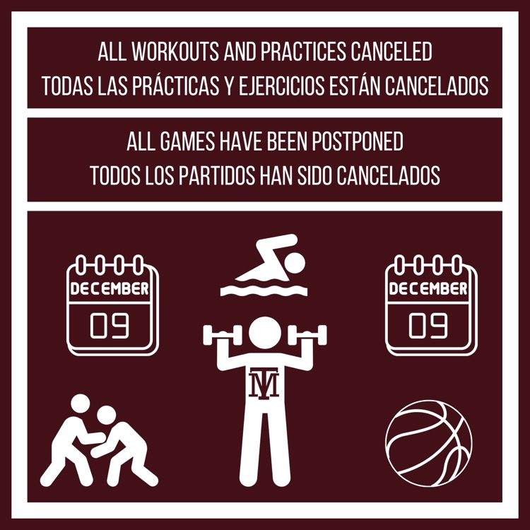 12/9 - games canceled