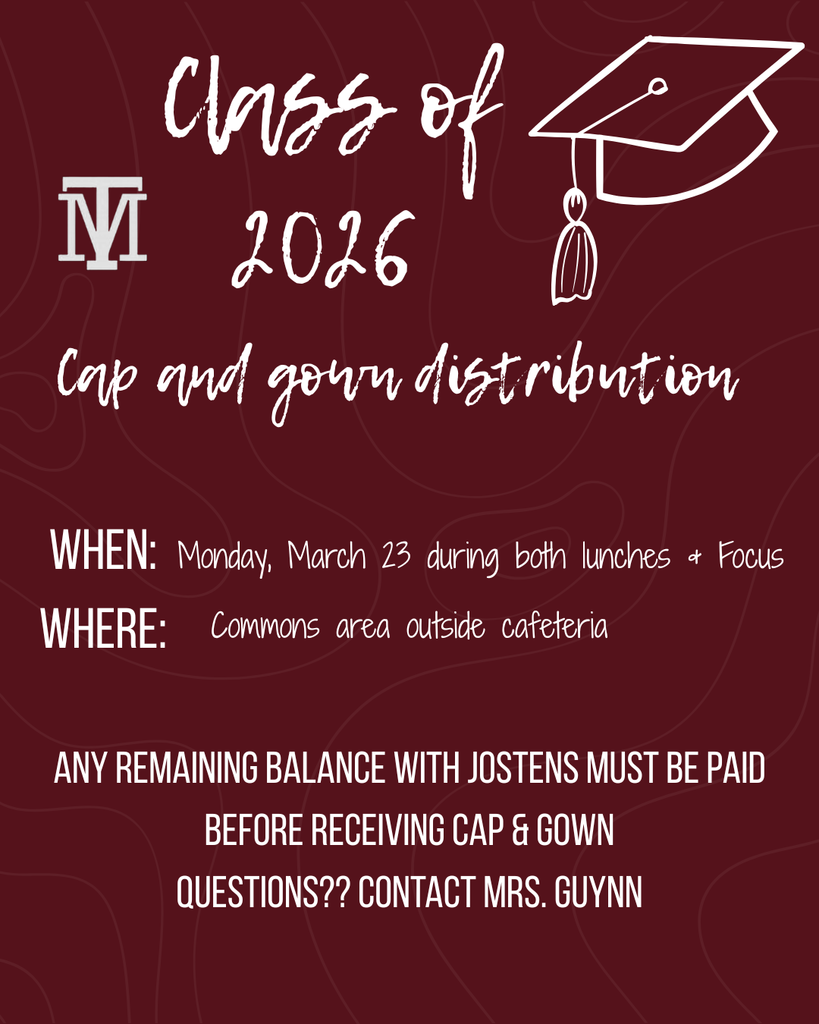 Cap & Gown Distribution Announcement