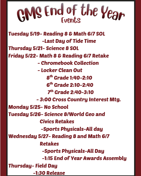 End of Year Events