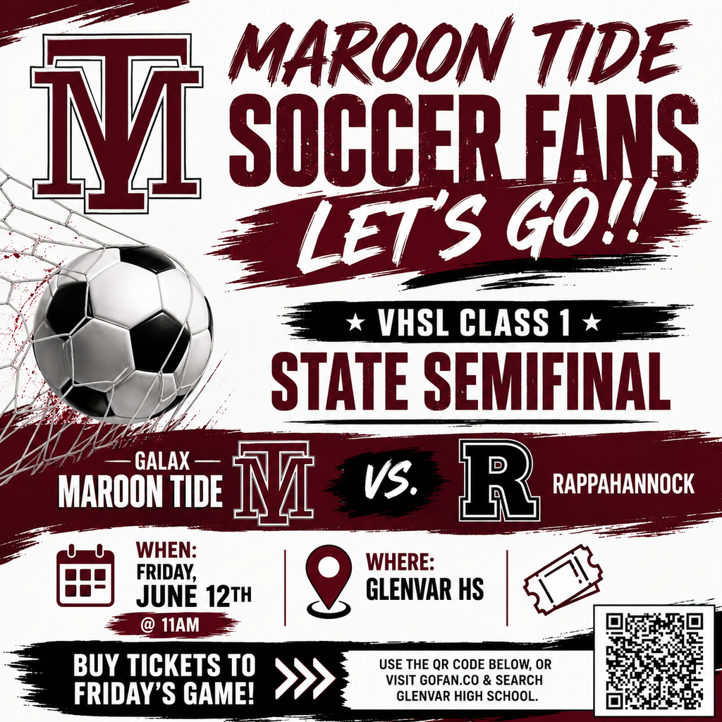 Soccer ball in goal net. Maroon Tide vs Rappahannock. Vhsl class 1 state semifinal. June 12. Glenvar HS.