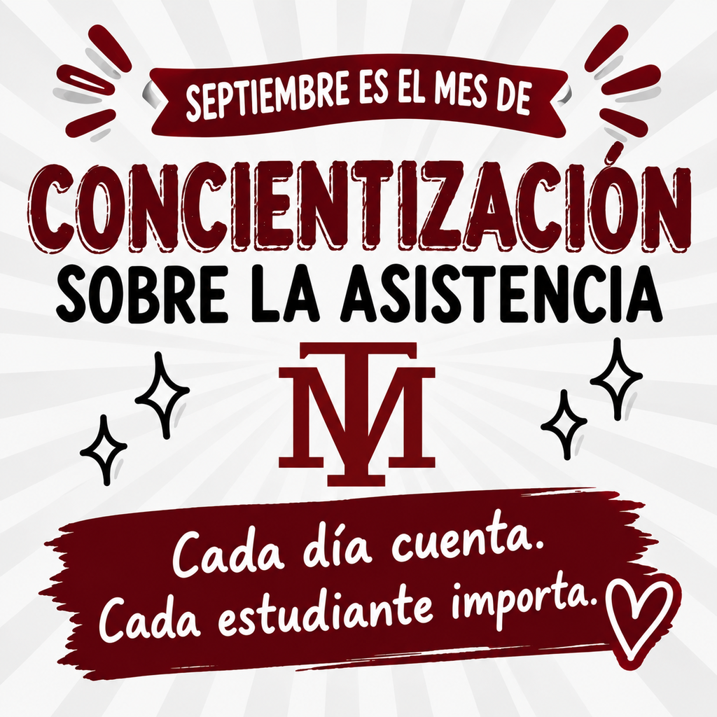 An advertisement poster with red and white text on a white background. It says "CONCENTRACION SOBRE LA ASISTENCIA".