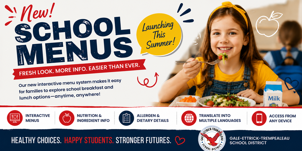 My School Menu Banner