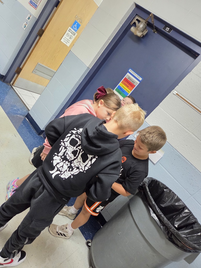 Students learning bathroom expectations