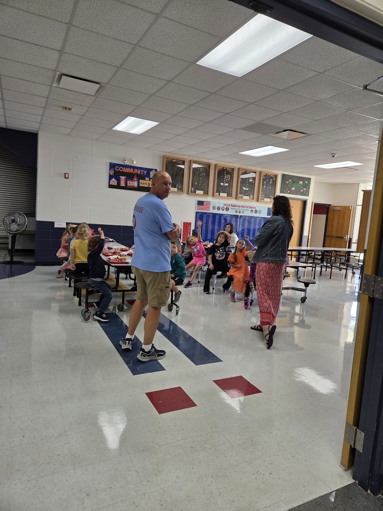 Students learning cafeteria expectations
