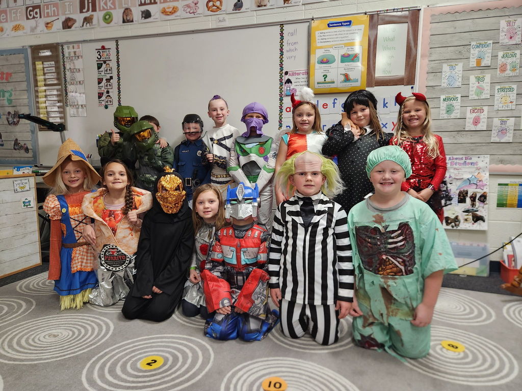 1st Graders in their costumes