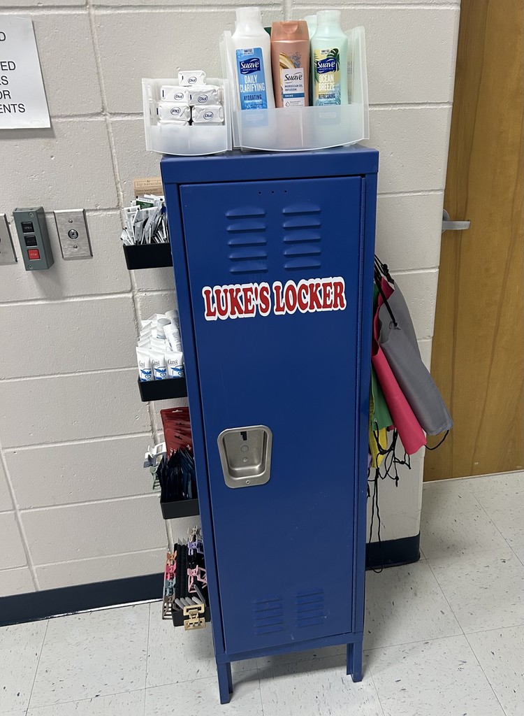 Donated Locker full of hygiene products