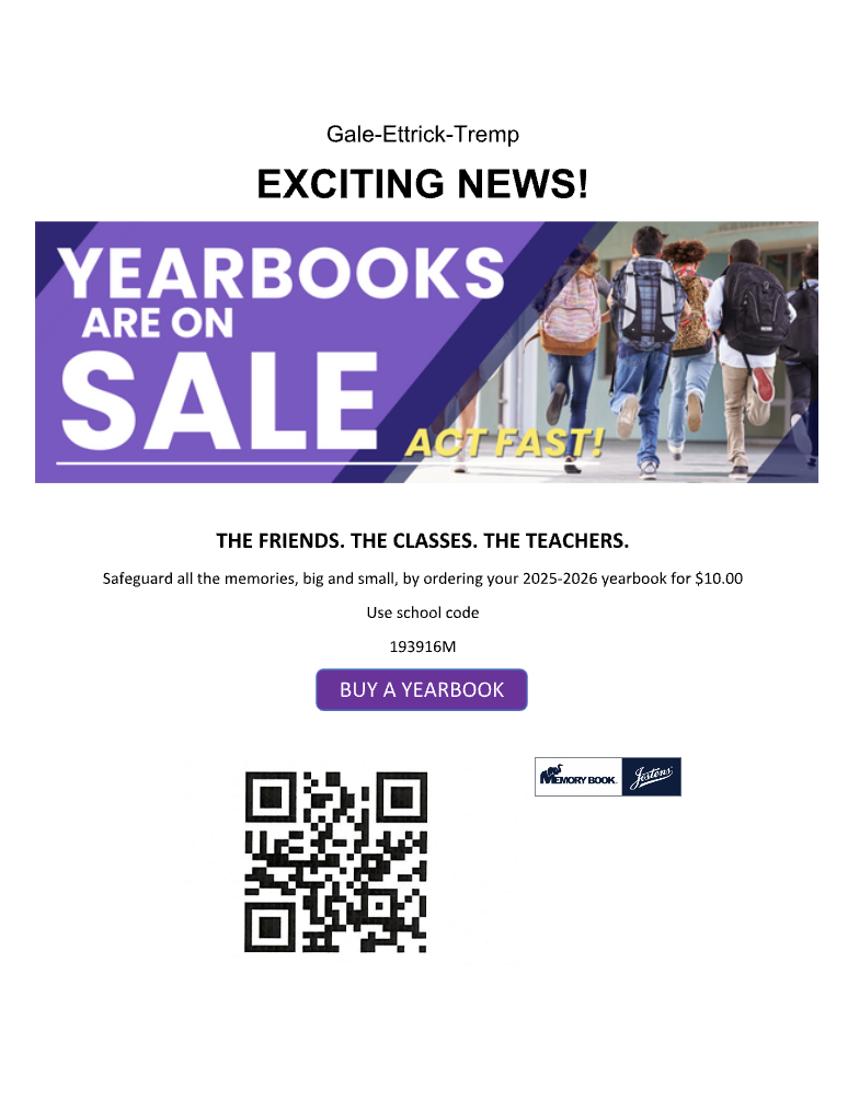Yearbooks are on sale