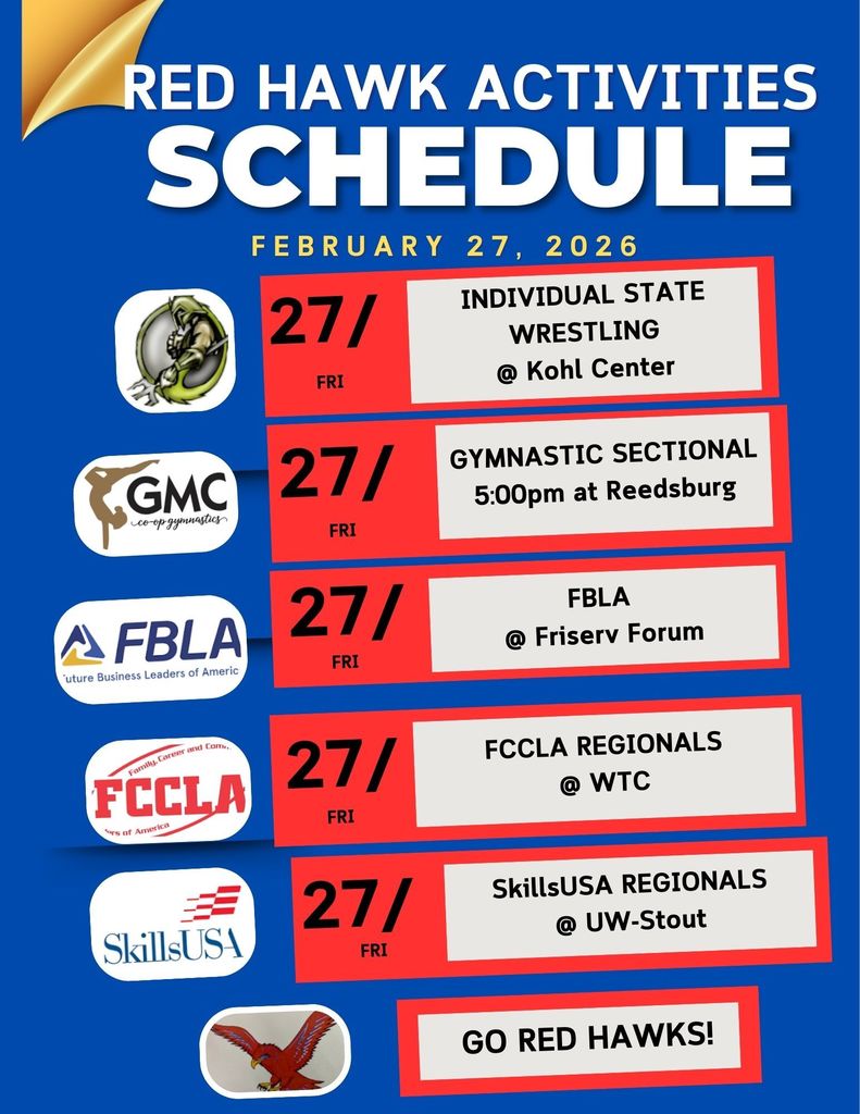 Red Hawk Athletics and Activities - February 27, 2026