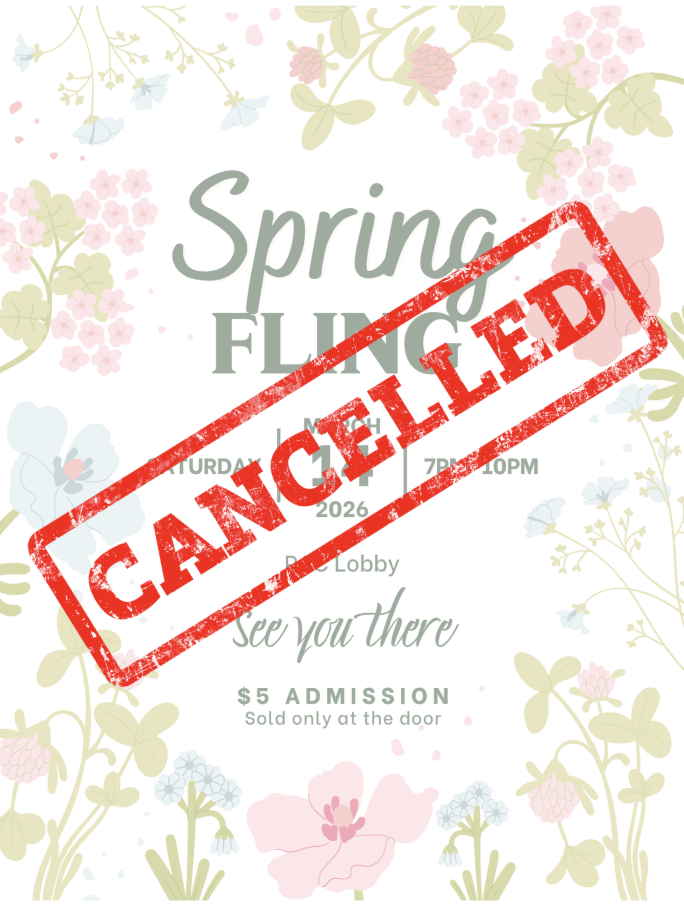 Due to the inclement weather approaching this weekend, the Spring Dance scheduled for tomorrow, Saturday, March 14, will be canceled.