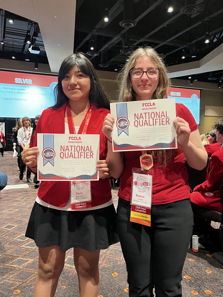 Bianca and Perla earned first place in Fashion Design and qualified for the National Conference. 