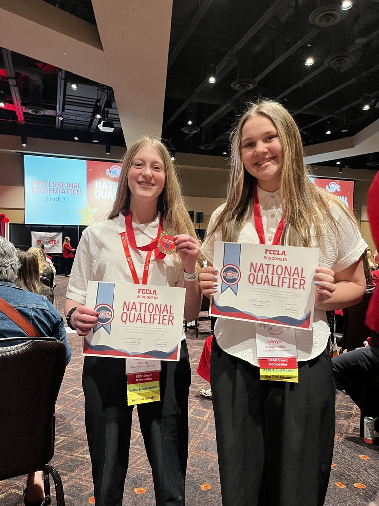 Makinley and Lenyx earned first place in Professional Presentation  and qualified for the National Conference. 