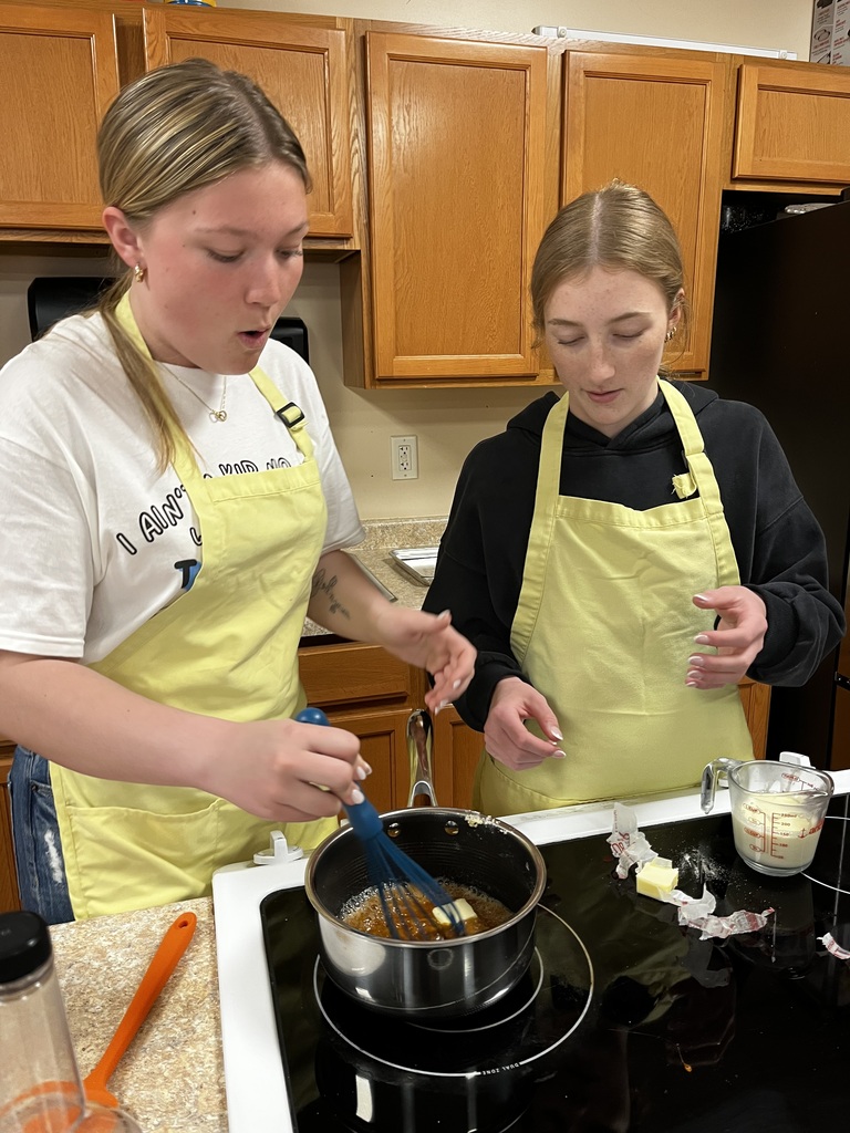 The caramel sauce starts to bubble with the addition of cool butter. 