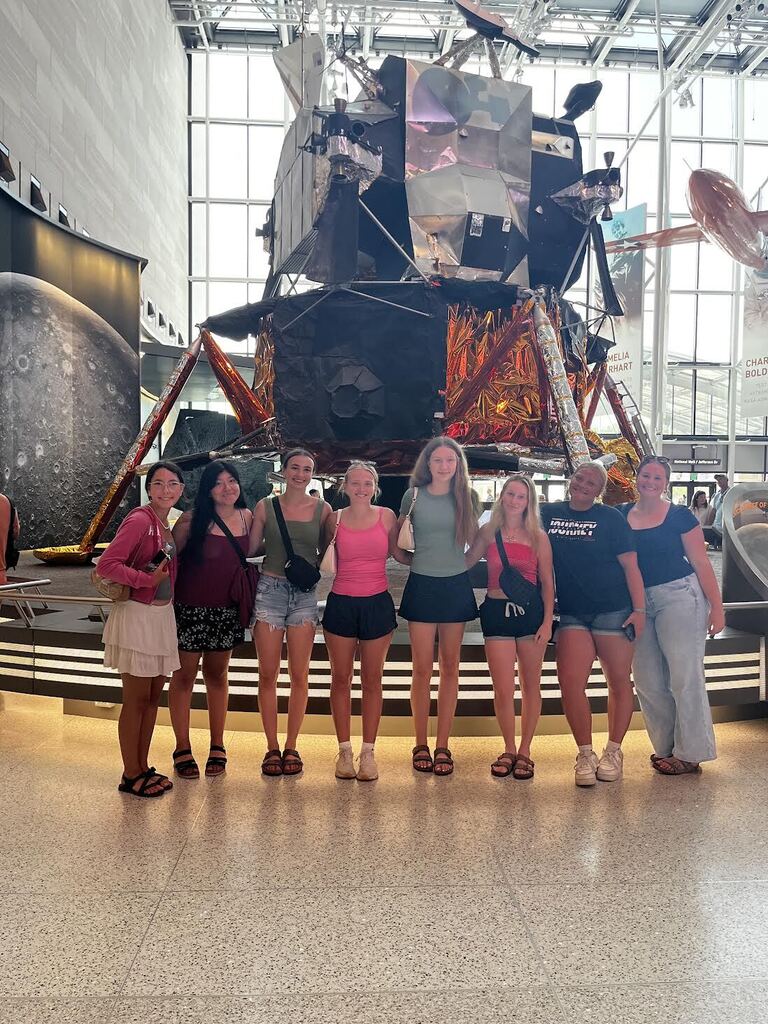 Students visited the Air and Space Museum.