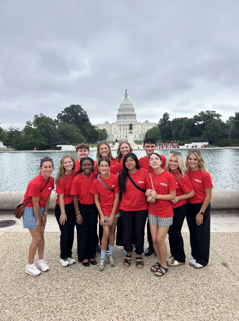 The group rocked the red at the FCCLA capital rally.