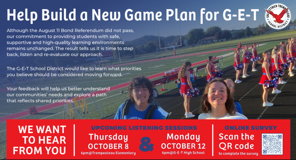 Listening Sessions & Survey for G-E-T School District