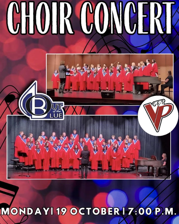 Poster of a Choir Concert Tonight 10/19/2026 at 7:00 PM