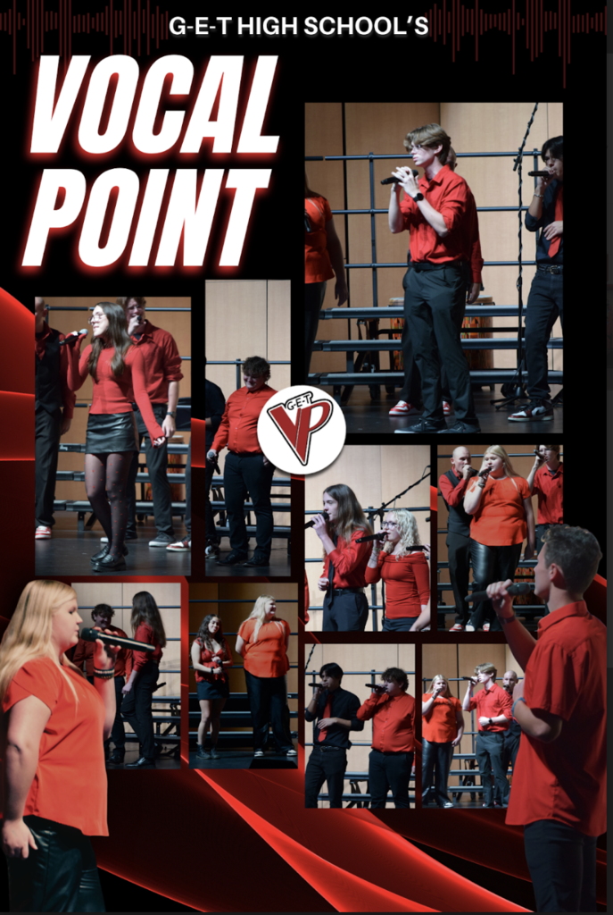 Photograph of Vocal Point, an A Cappella Group!