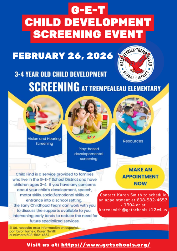 Child Development Screening Event Flyer