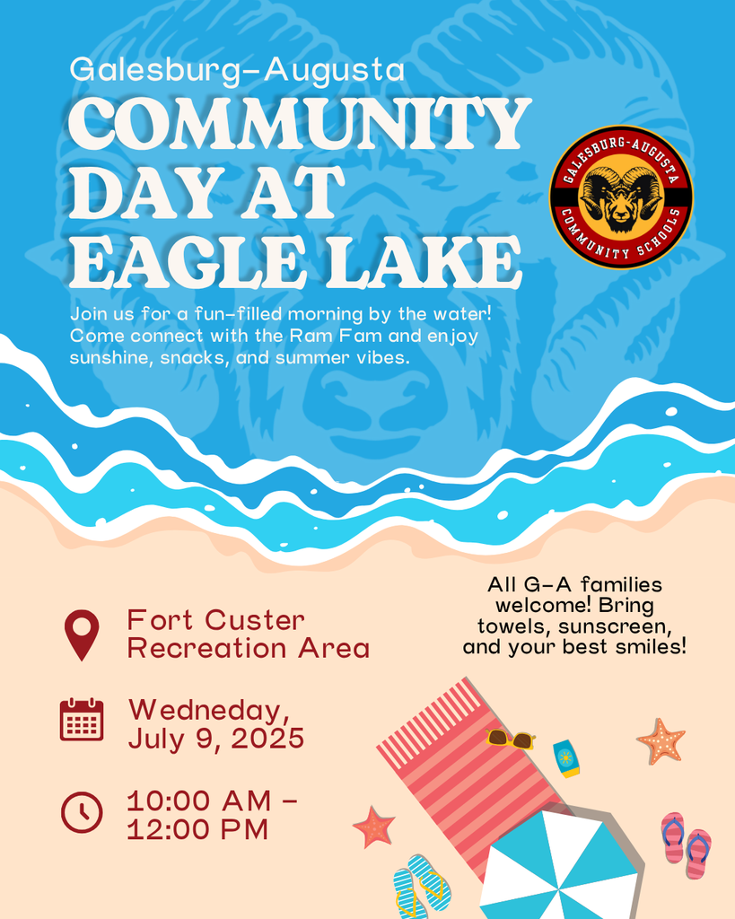 Community Day at Eagle Lake - Beach Theme Flyer