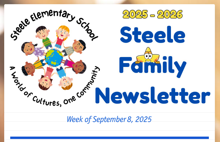 Steele Family Newsletter - Week of September 8, 2025
