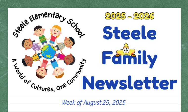 Steele Family Newsletter - Week of August 25, 2025