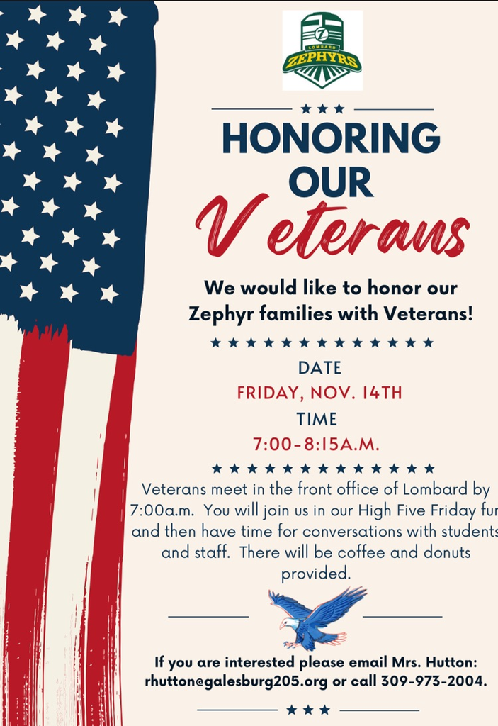 Honoring our Veterans with high-fives, coffee and donuts! 