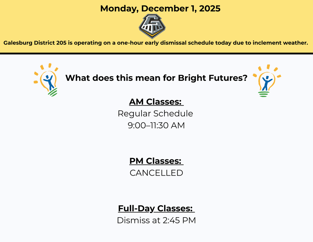Bright Futures Early Release Schedule