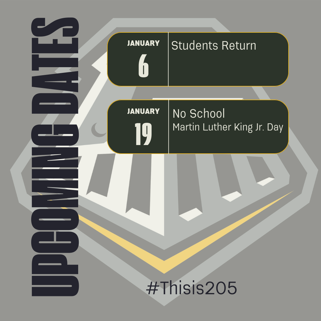 Upcoming Dates to Remember 