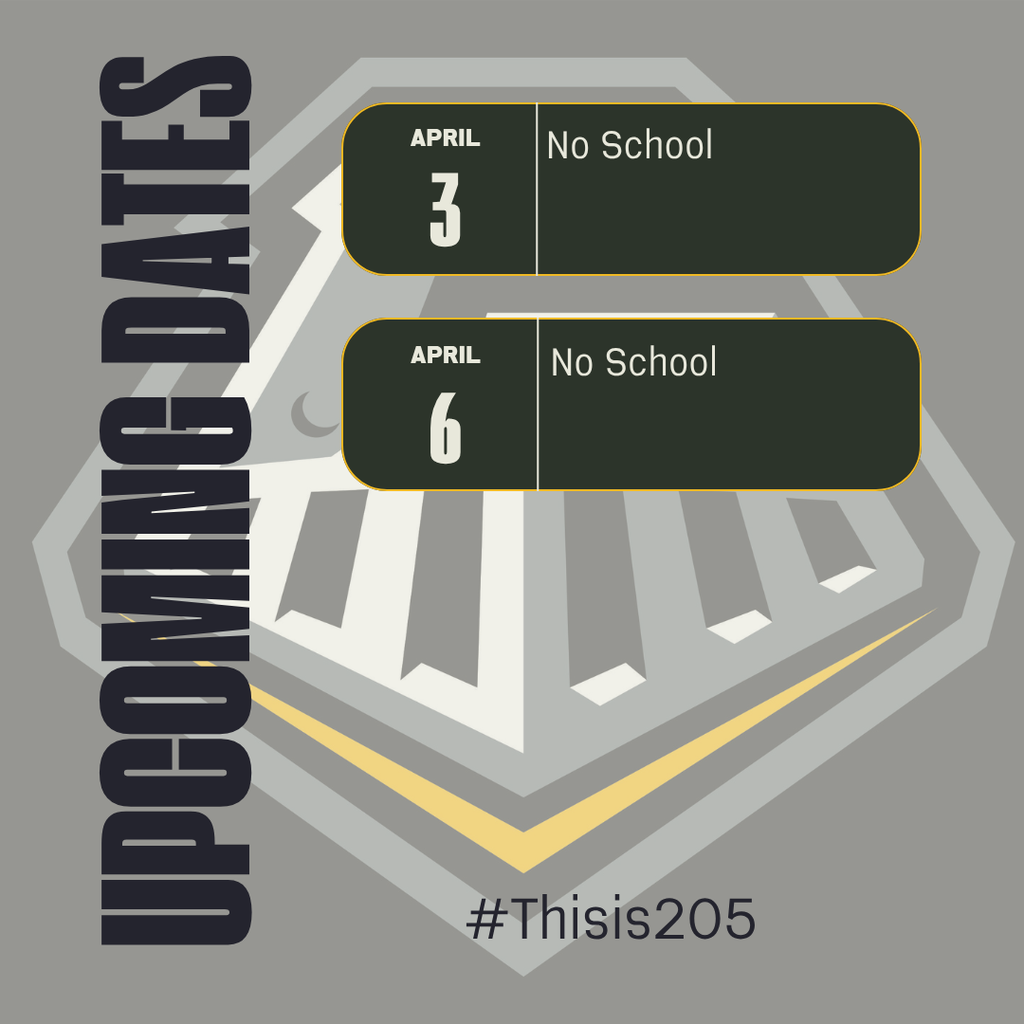 Upcoming Dates to Remember