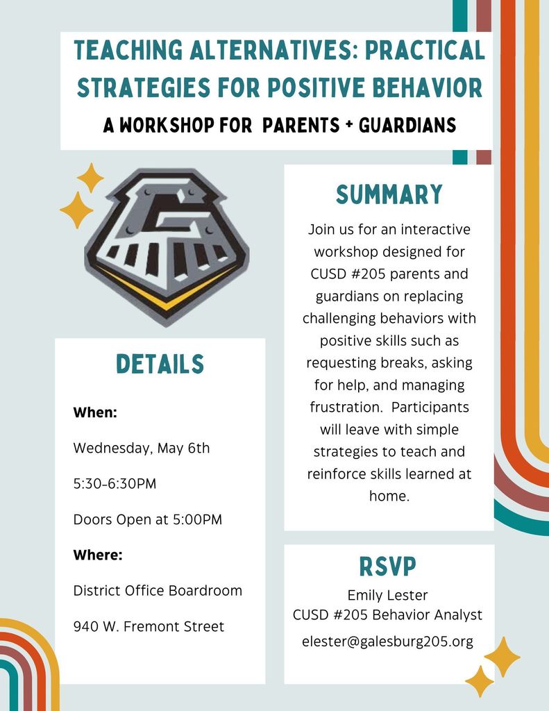 Practical Strategies for Positive Behavior Flyer 