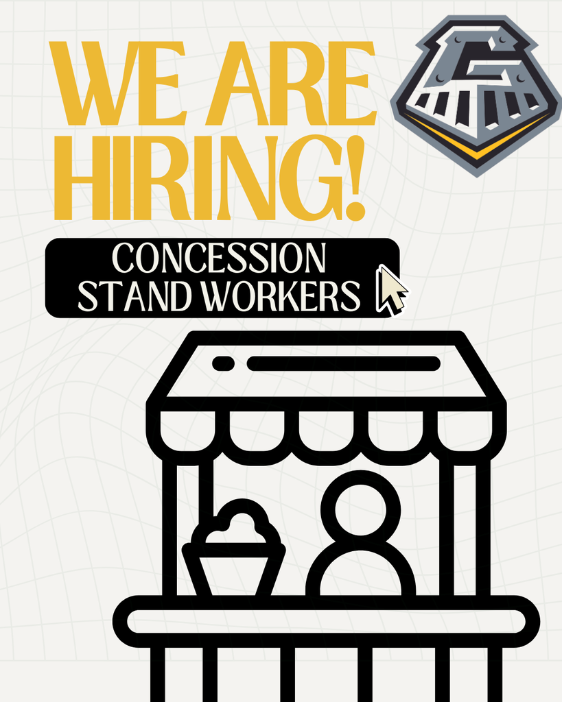 We are hiring! Concession Stand Workers 