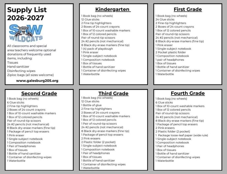 supply list
