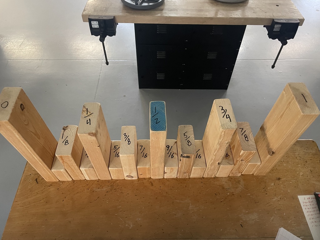 Blocks of wood