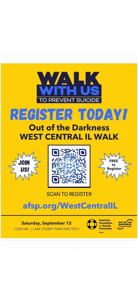 Walk with Us to Prevent Suicide Flyer 