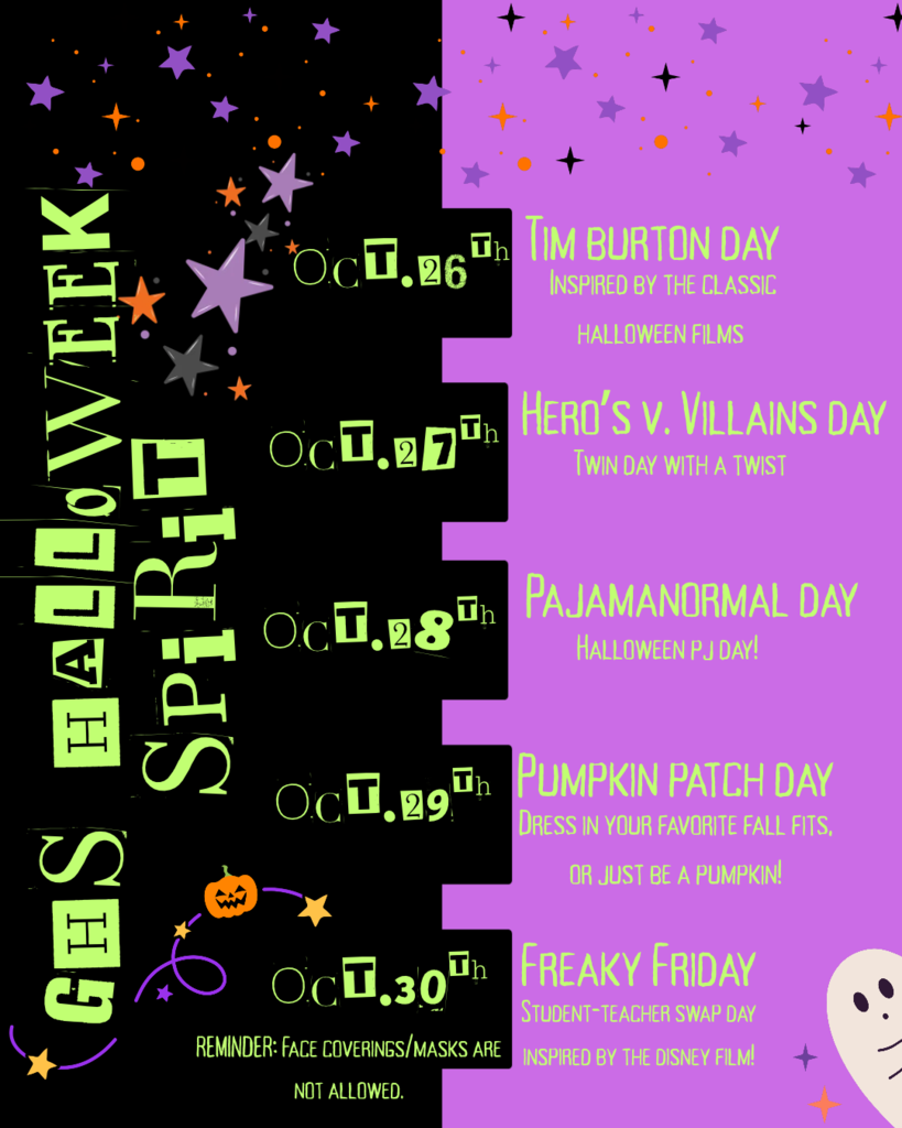 Dress up Days Flyer