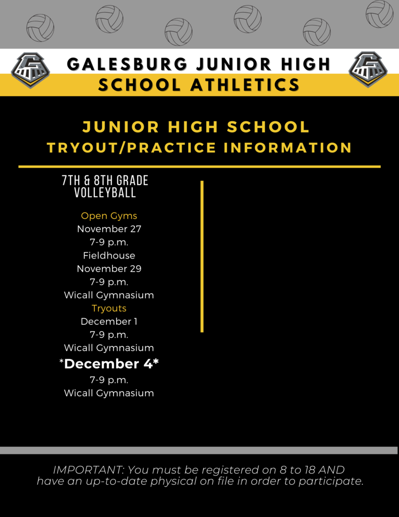 tryout information