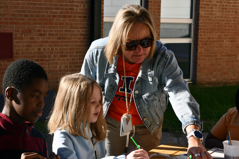 Miniature Horse, Student and Staff Member