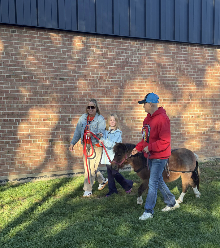 Miniature Horse, Student and Staff Member