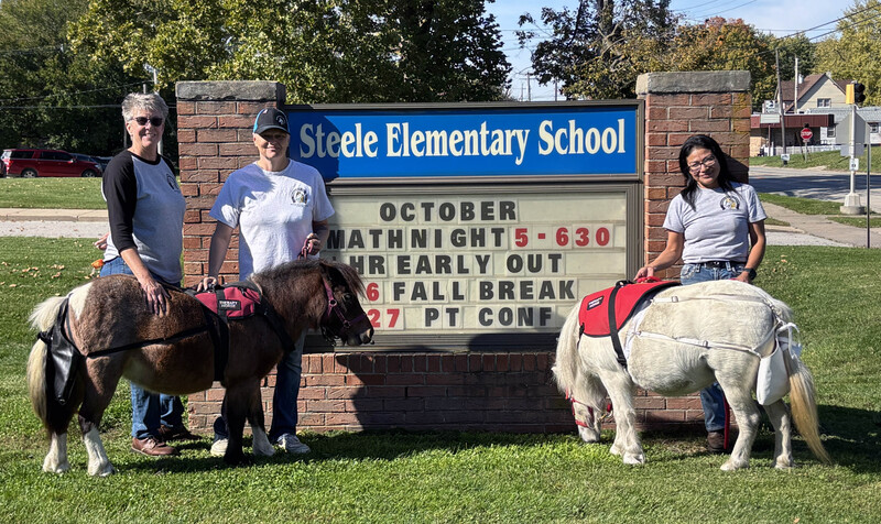 Miniature Horse, Student and Staff Member