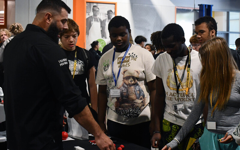 Student at Manufacturing and Trades Showcase