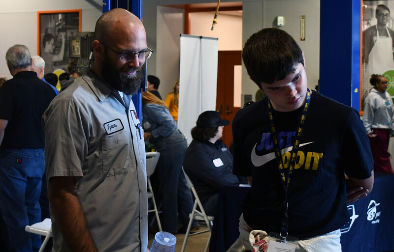 Student at Manufacturing and Trades Showcase