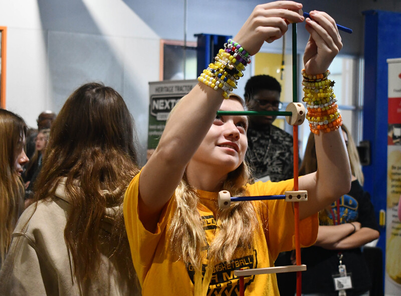 Student at Manufacturing and Trades Showcase