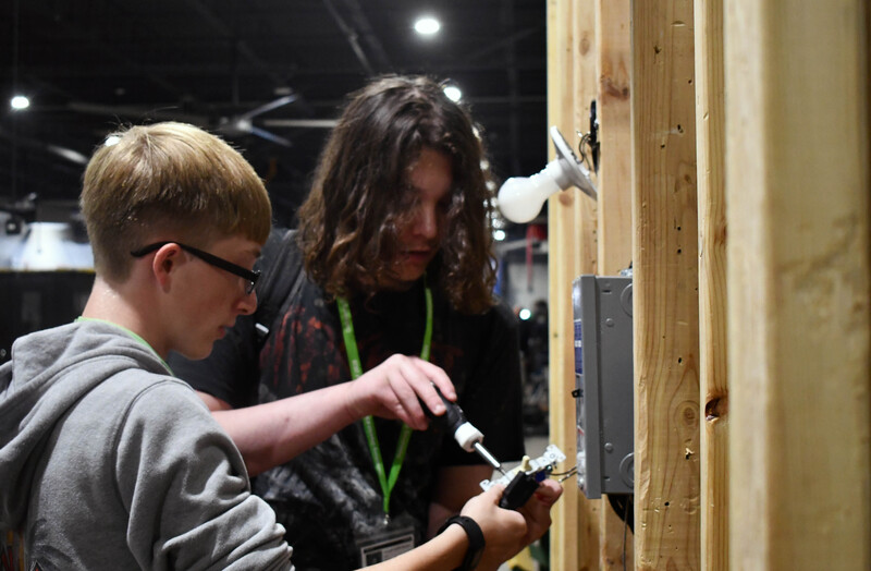 Student at Manufacturing and Trades Showcase
