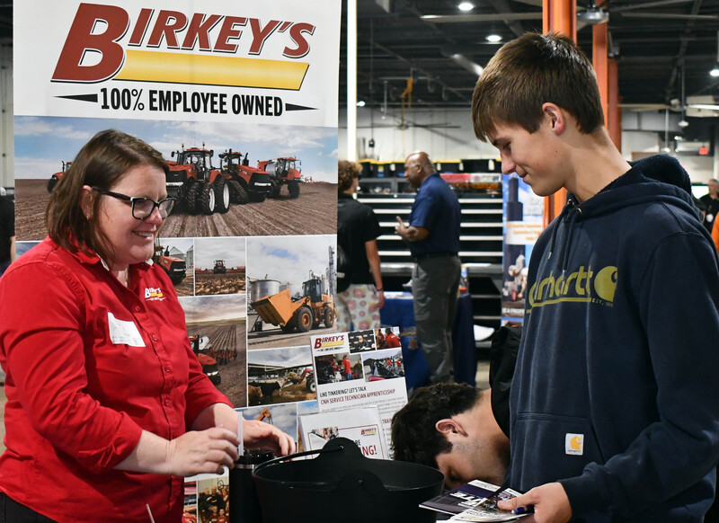 Student at Manufacturing and Trades Showcase