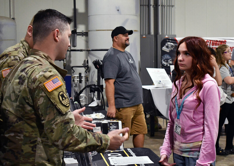 Student at Manufacturing and Trades Showcase