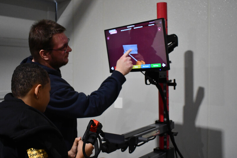 Student at Manufacturing and Trades Showcase