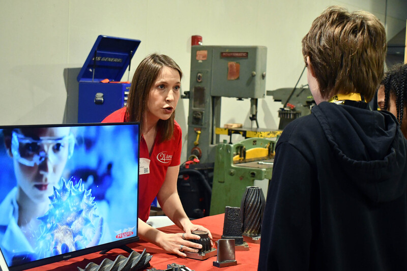 Student at Manufacturing and Trades Showcase