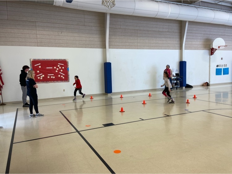 Racing through cones!
