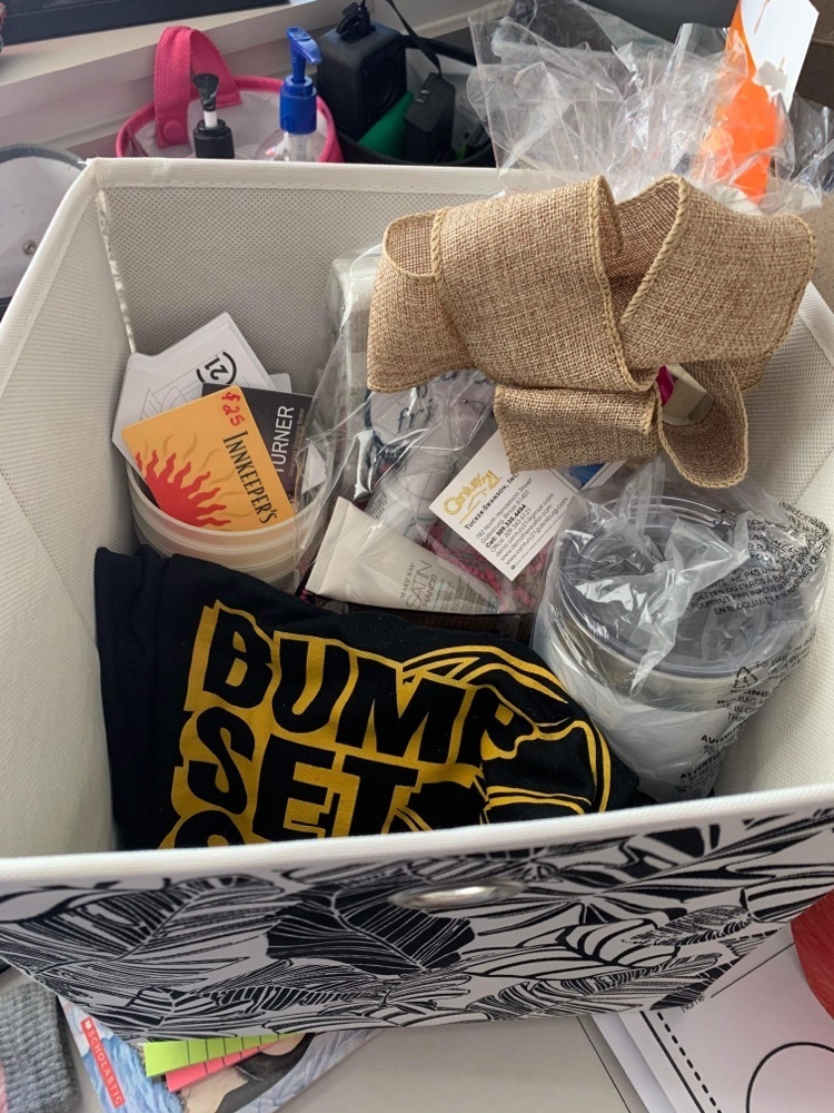 Silent Auction items at Bingo Night 2-2-23