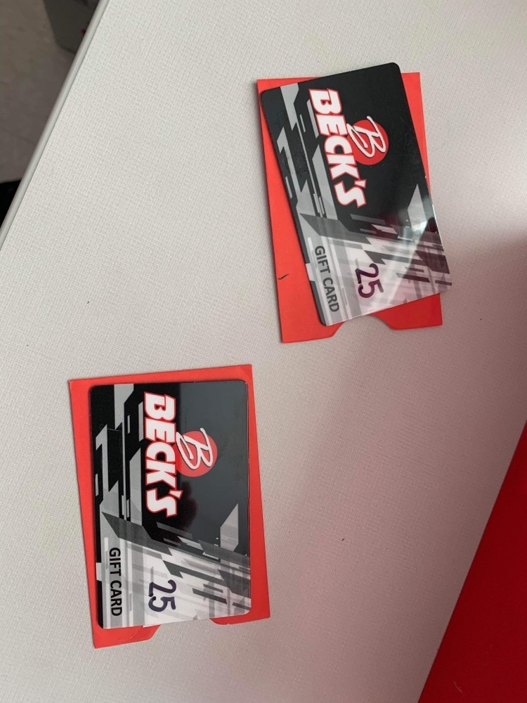 Silent Auction items at Bingo Night 2-2-23